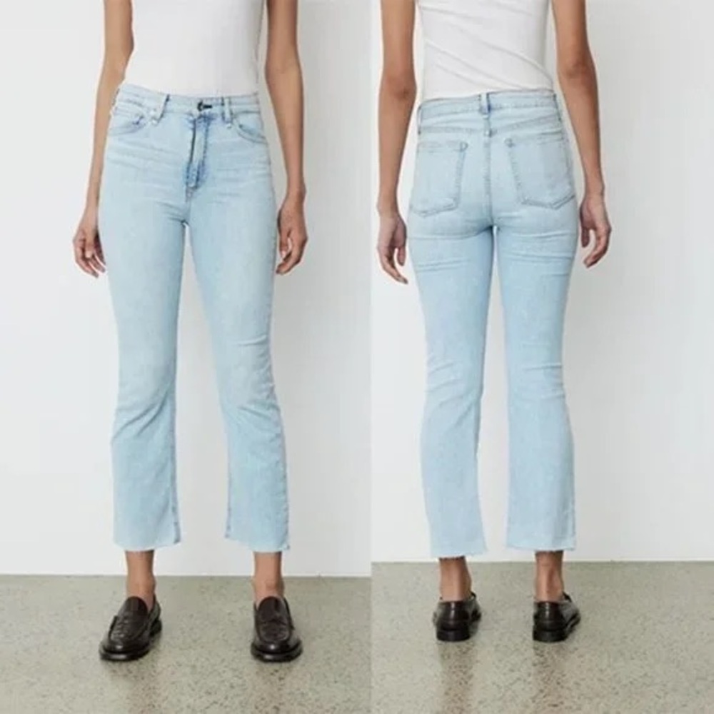 rag & bone Blue Ankle Cropped Jeans